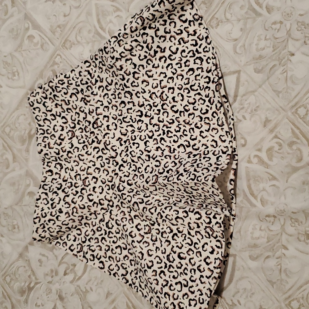 Tibi Leopard Print Multicolor Flare Mini Skirt Si… - image 3